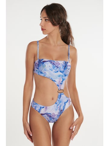 Monokini w kolorze niebieskim