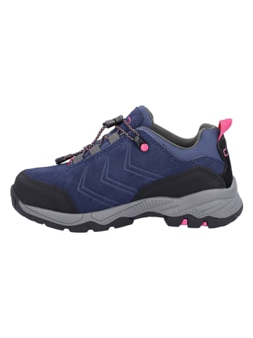 Skórzane buty trekkingowe "Melnick" w kolorze granatowym