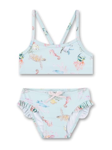 Bikini lichtblauw/meerkleurig