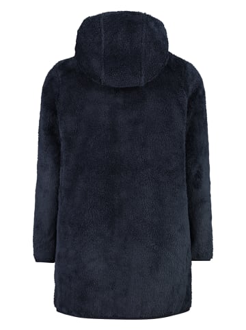 Parka pluszowa w kolorze granatowym