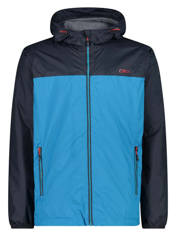 Regenjacke in Blau/ Dunkelblau