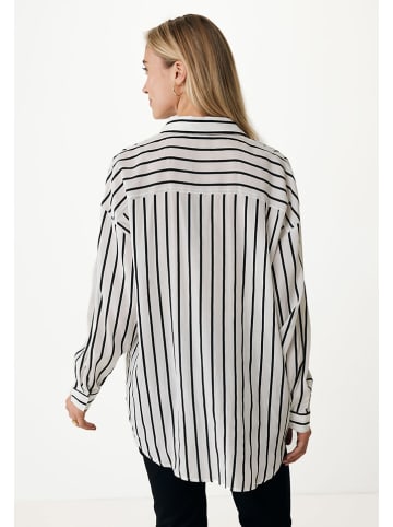 Bluse in Weiß/ Schwarz