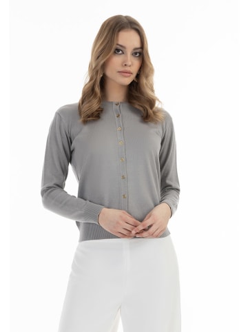 Cardigan in Grau