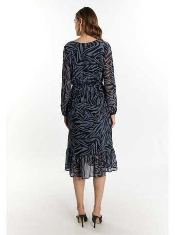 Kleid in Grau/ Schwarz