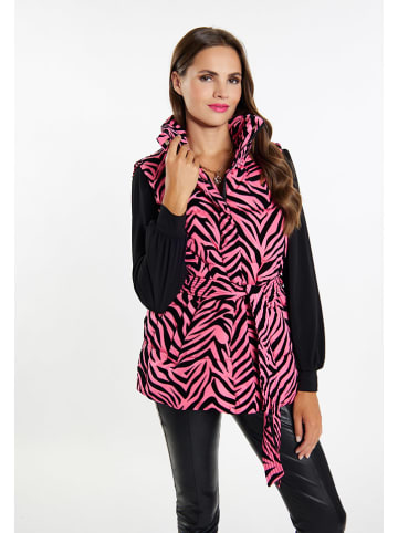 Weste in Pink/ Schwarz