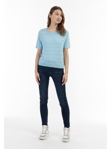 Strickshirt in Hellblau
