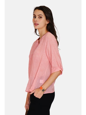 Linnen blouse lichtroze