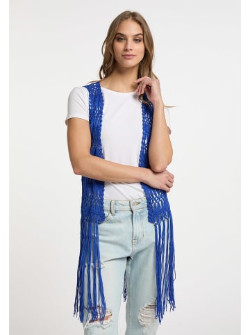 Strickweste in Blau