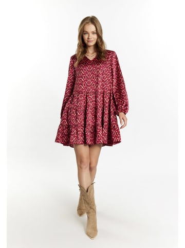 Kleid in Bordeaux