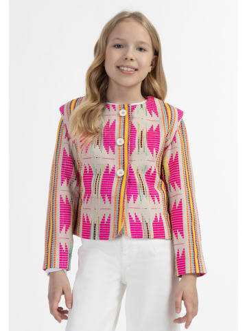 Übergangsjacke in Pink/ Creme