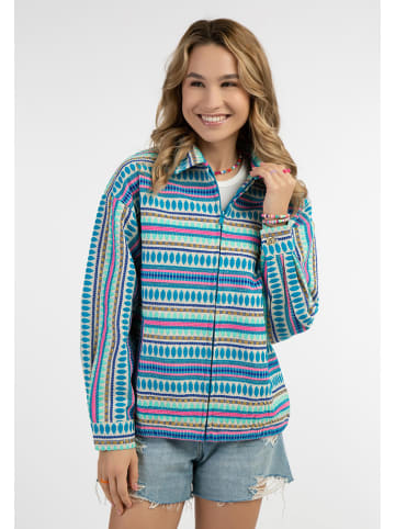 Hemdjacke in Blau/ Lila