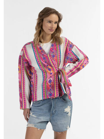 Übergangsjacke in Pink/ Creme