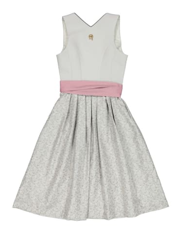 Dirndl "Florin" lichtgrijs/lichtroze