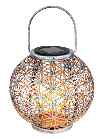 LED-Solar-Dekoleuchte in Silber - (H)29 x Ø 20 cm