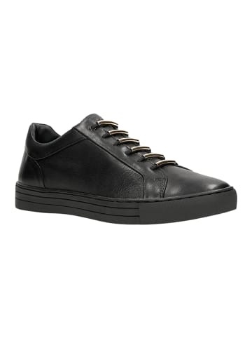 Skórzane sneakersy w kolorze czarnym