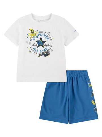2-delige outfit lichtblauw/donkerblauw