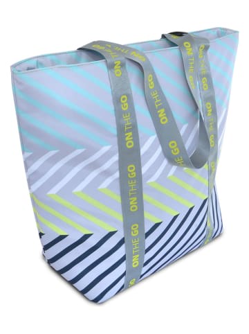 Torba termiczna w kolorze turkusowo-zielonym - 44 x 37 x 16 cm