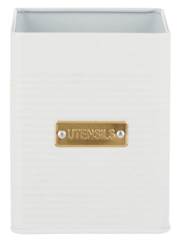 Utensilienbehälter in Weiß - (B)11,5 x (H)14,5 x (T)11,5 cm