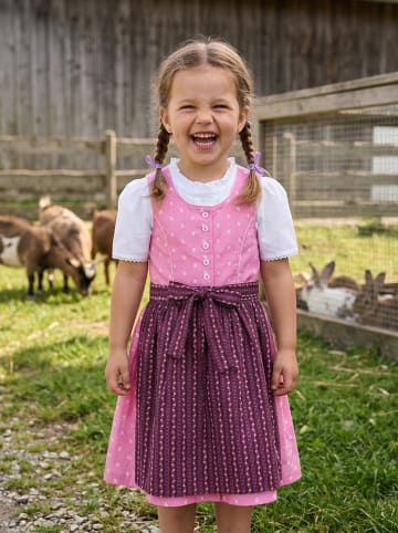 Dirndl in Rosa/ Bordeaux