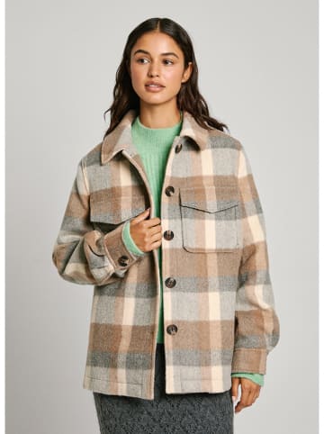 Hemdjacke in Camel/ Beige