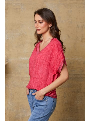 Leinenshirt "Quinto" in Fuchsia