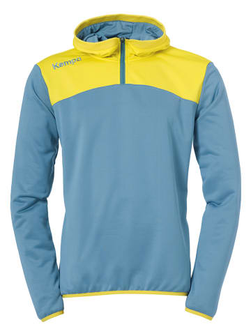 Hoodie "Emotion 2.0" in Hellblau/ Gelb