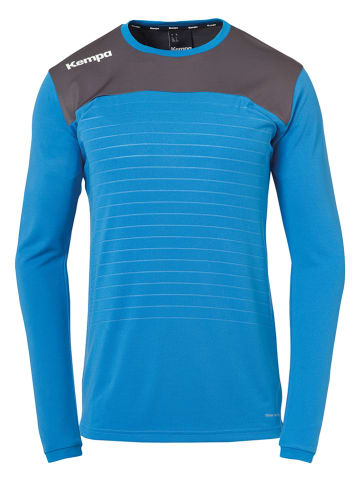 Longsleeve "Emotion 2.0" in Hellblau/ Anthrazit