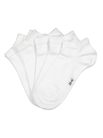 5er-Set: Socken "Sneaker" in Weiß-Damen