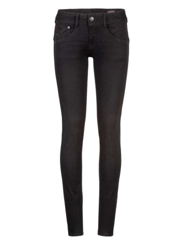 Dżinsy - Skinny fit - w kolorze czarnym