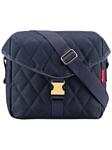 Umhängetasche "Rhombus" in Dunkelblau - (B)26 x (H)22,5 x (T)10 cm