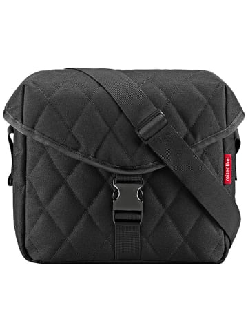 Umhängetasche "Rhombus" in Schwarz - (B)26 x (H)22,5 x (T)10 cm