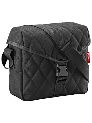 Umhängetasche "Rhombus" in Schwarz - (B)26 x (H)22,5 x (T)10 cm