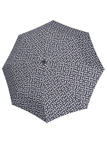 Regenschirm "Duomatic" in Dunkelblau/ Weiß
