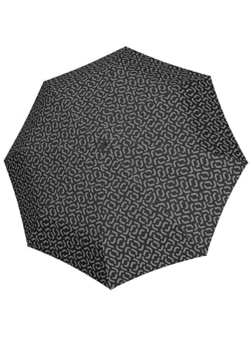 Regenschirm "Duomatic" in Schwarz/ Grau