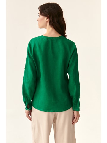 Linnen blouse groen