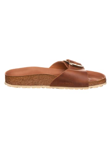 Leder-Pantoletten "Madrid" in Braun