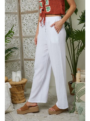 Linnen broek wit