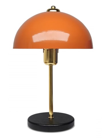 Lampa stołowa w kolorze pomarańczowym - wys. 38 x Ø 23 cm