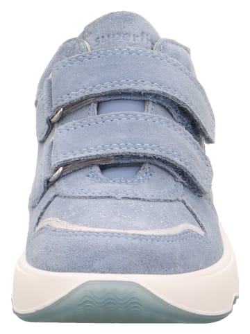 Leder-Sneakers "Melody" in Hellblau