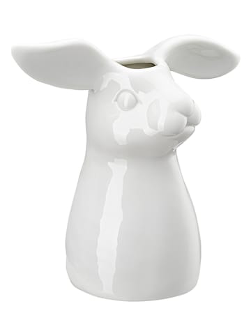 Vase in Weiß - (H)16 cm
