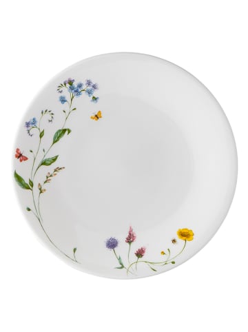 Talerz obiadowy "Spring Vibes" w kolorze białym ze wzorem - Ø 27 cm