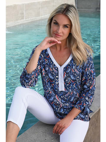 Blouse "Praya" donkerblauw