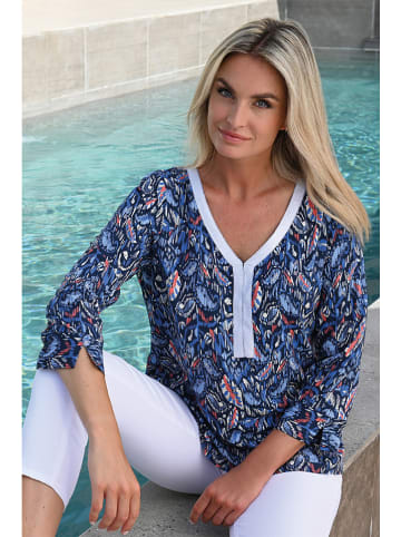 Blouse "Praya" donkerblauw