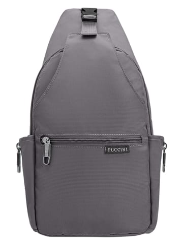 Brustbeutel in Grau - (B)18 x (H)36 x (T)8 cm