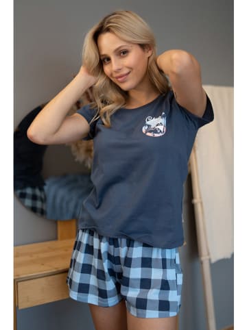 Pyjama in Dunkelblau