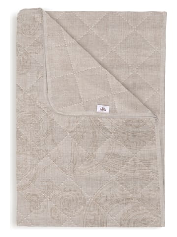 Tagesdecke "Paisley di Lino" in Beige