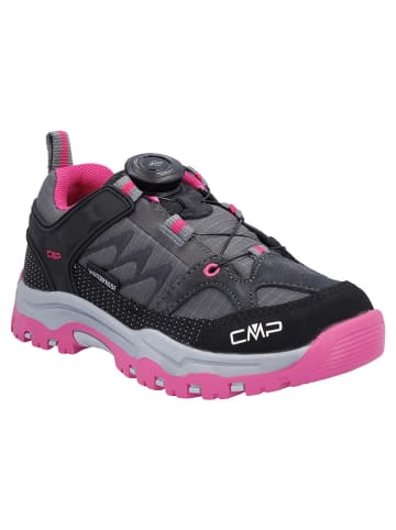 Leder-Trekkingschuhe "Kiruna Fitgo" in Grau/ Pink