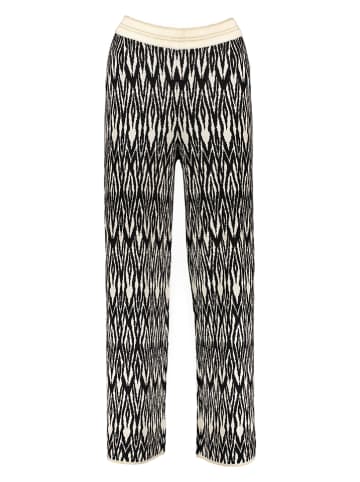 Hose in Schwarz/ Beige