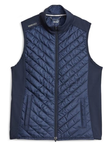 Doorgestikte bodywarmer "Frost" donkerblauw