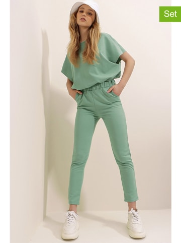 2tlg. Outfit in Grün